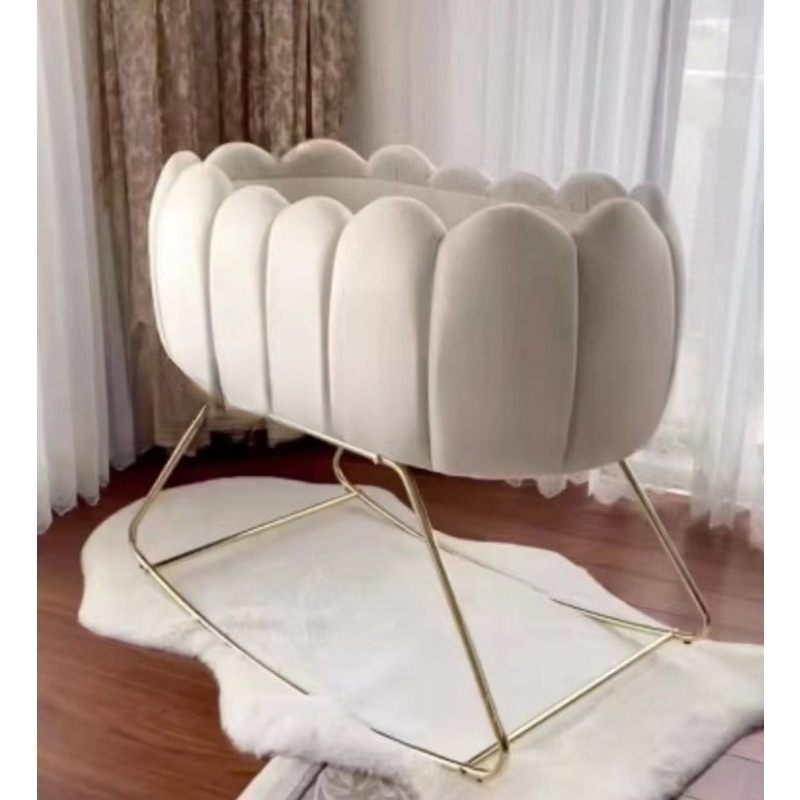 Baby Nursery Frames - Cradle for Newborns, Manual Rocking Baby