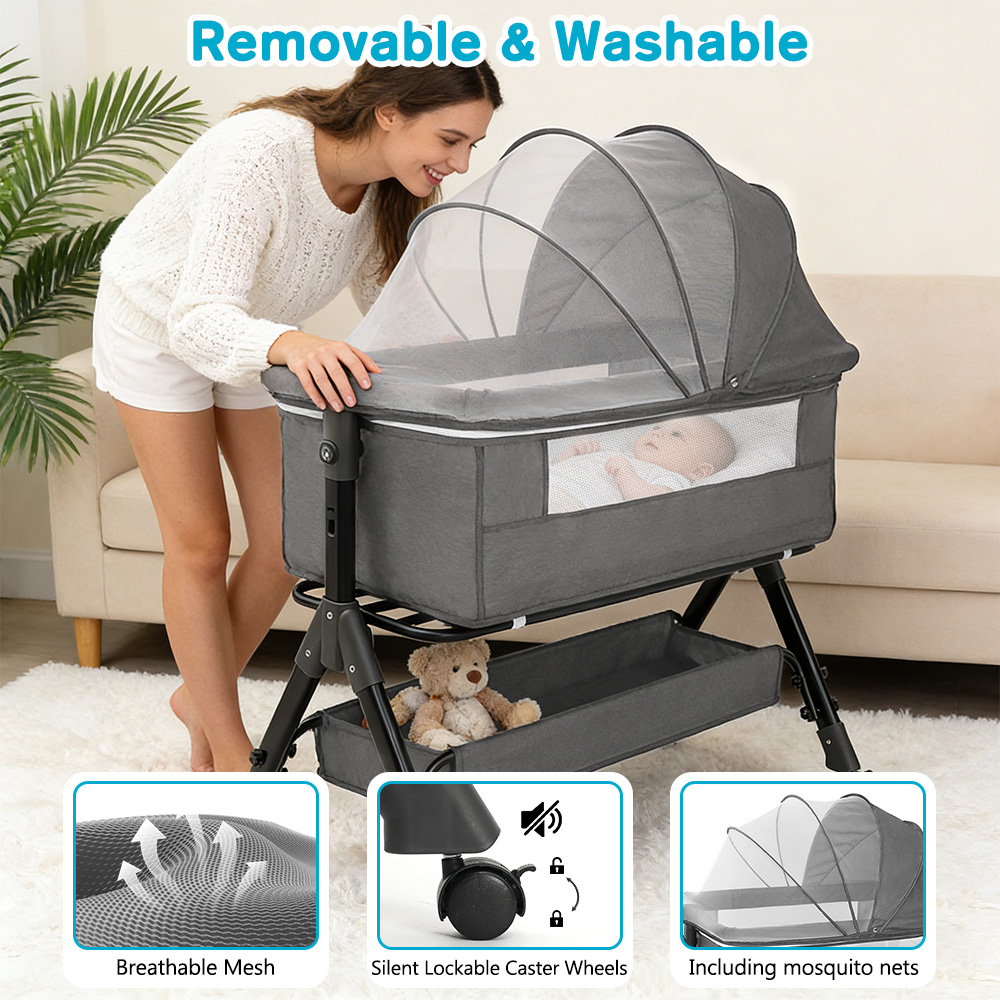 Baby Bassinet 3 in 1 Baby Bass - огляд і ціна Baby Nursery Trolley