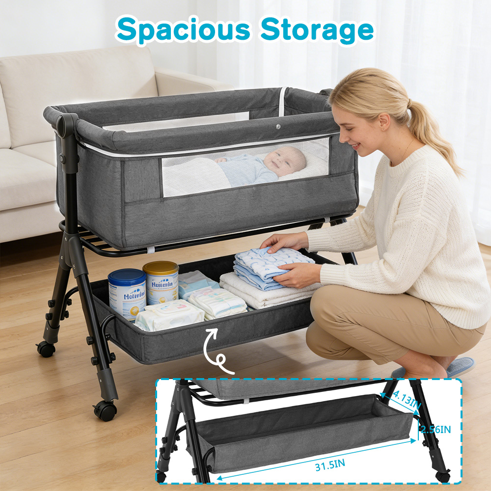 Baby Bassinet 3 in 1 Baby Bass - огляд і ціна Baby Nursery Trolley