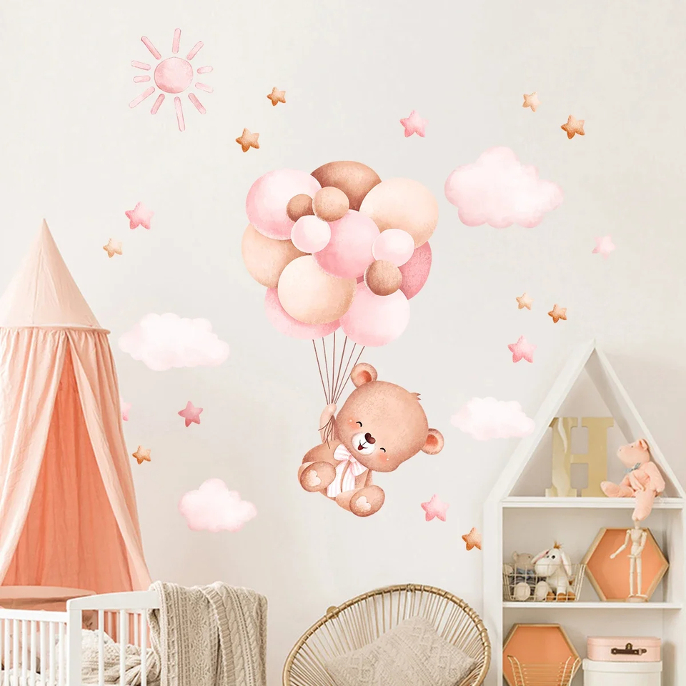 Watercolor Cartoon Balloon Bea - огляд і ціна Baby Girl Nursery Quotes