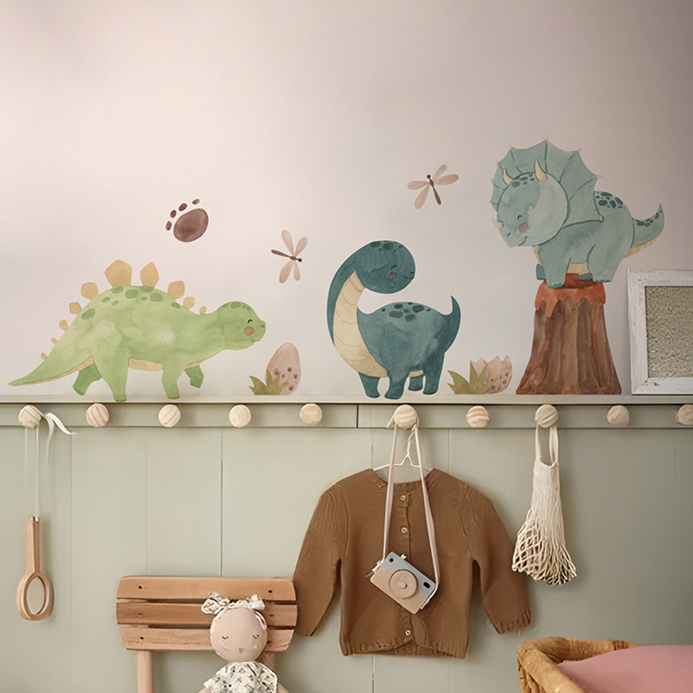 Dinosaur Wall Decals, Dino Alp - огляд і ціна Baby Nursery Boy